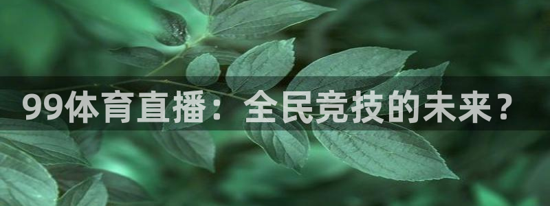9255tv直播nba在线直播：99体育直播：全民竞技的未来？